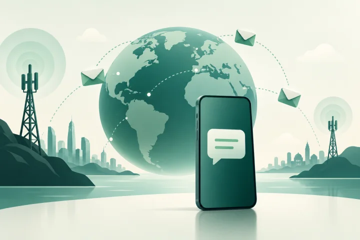 Ilustración conceptual de una señal de roaming con límites de interpretación